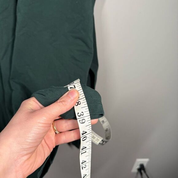 Universal standard Misa linen jersey tie dress ‘deep sea’ green - Picture 10 of 11